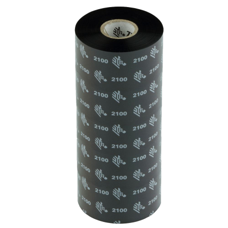 Красящая лента (Риббон) Zebra 2100 Wax (131mm x 450m, wax, втулка 1