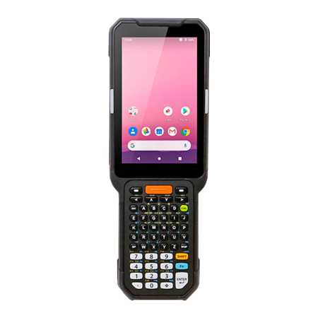 Терминал сбора данных PointMobile PM451, 54 клавиши (Android 11, буквенно-цифровая клавиатура, 2D дальнего действия - EX30, Bluetooth, Wi-Fi, NFC, GMS, без GPS/LTE)